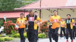 Jaga Kesiapan Personel, Polres Humbahas Laksanakan Tes Kesamaptaan Jasmani