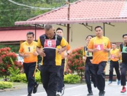 Jaga Kesiapan Personel, Polres Humbahas Laksanakan Tes Kesamaptaan Jasmani