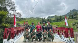 Bupati Humbahas, Apresiasi Kinerja TNI Atas Rampungnya Jembatan Bailey Di Panggugunan Pakkat