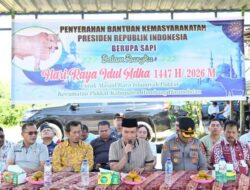 Hari Raya Idul Adha 1447 H, Presiden RI Dan Bupati Humbahas Serahkan Bantuan Qurban