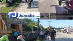 PAC GRIB Jaya Padang Hulu Bersama Lurah Dan Warga Gelar Gotong Royong Di Kelurahan Tualang