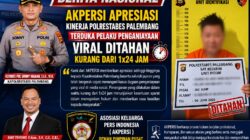 Gerak Cepat Polrestabes Palembang Tangani Kasus Viral, AKPERSI Angkat Topi