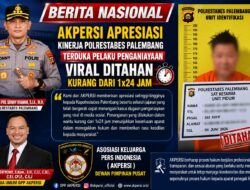 Gerak Cepat Polrestabes Palembang Tangani Kasus Viral, AKPERSI Angkat Topi