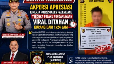 Gerak Cepat Polrestabes Palembang Tangani Kasus Viral, AKPERSI Angkat Topi
