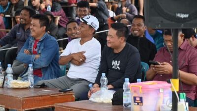 Bupati Humbahas Tonton Langsung Pertandingan Bupati Cup, Sadani Bola FC Menang Telak 6-0 Atas One Heart Sipituhuta FC