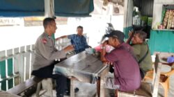 Sambangi Desa Korajim, Polsek Dolok Merawan Sampaikan Pesan Kamtibmas kepada Warga