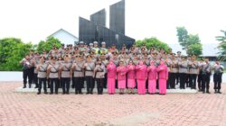 Kapolres Tebing Tinggi Pimpin Ziarah Di Taman Makam Pahlawan, Sambut HUT Bhayangkara Ke- 80