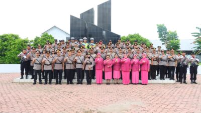 Kapolres Tebing Tinggi Pimpin Ziarah Di Taman Makam Pahlawan, Sambut HUT Bhayangkara Ke- 80