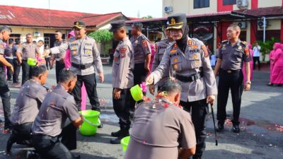 Dipimpin Kapolres Tebing Tinggi: 35 Anggota Polri Dinaikkan Pangkat