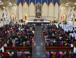 Bupati Humbang Hasundutan Hadiri Yubileum 75 Tahun Paroki Santo Fidelis Doloksanggul