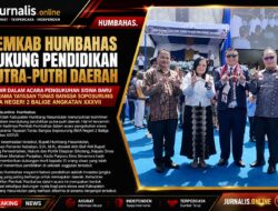 Dukung Pendidikan Unggulan, Pemkab Humbahas Hadiri Pengukuhan Siswa Asrama Tunas Bangsa Soposurung