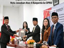Bupati Humbahas Sampaikan Nota Jawaban Atas 4 Ranperda Ke DPRD