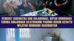Kolaborasi Dan Perkuat Sinergitas Rutan Humbahas Dengan Kodim 0210/TU Wilayah Humbahas
